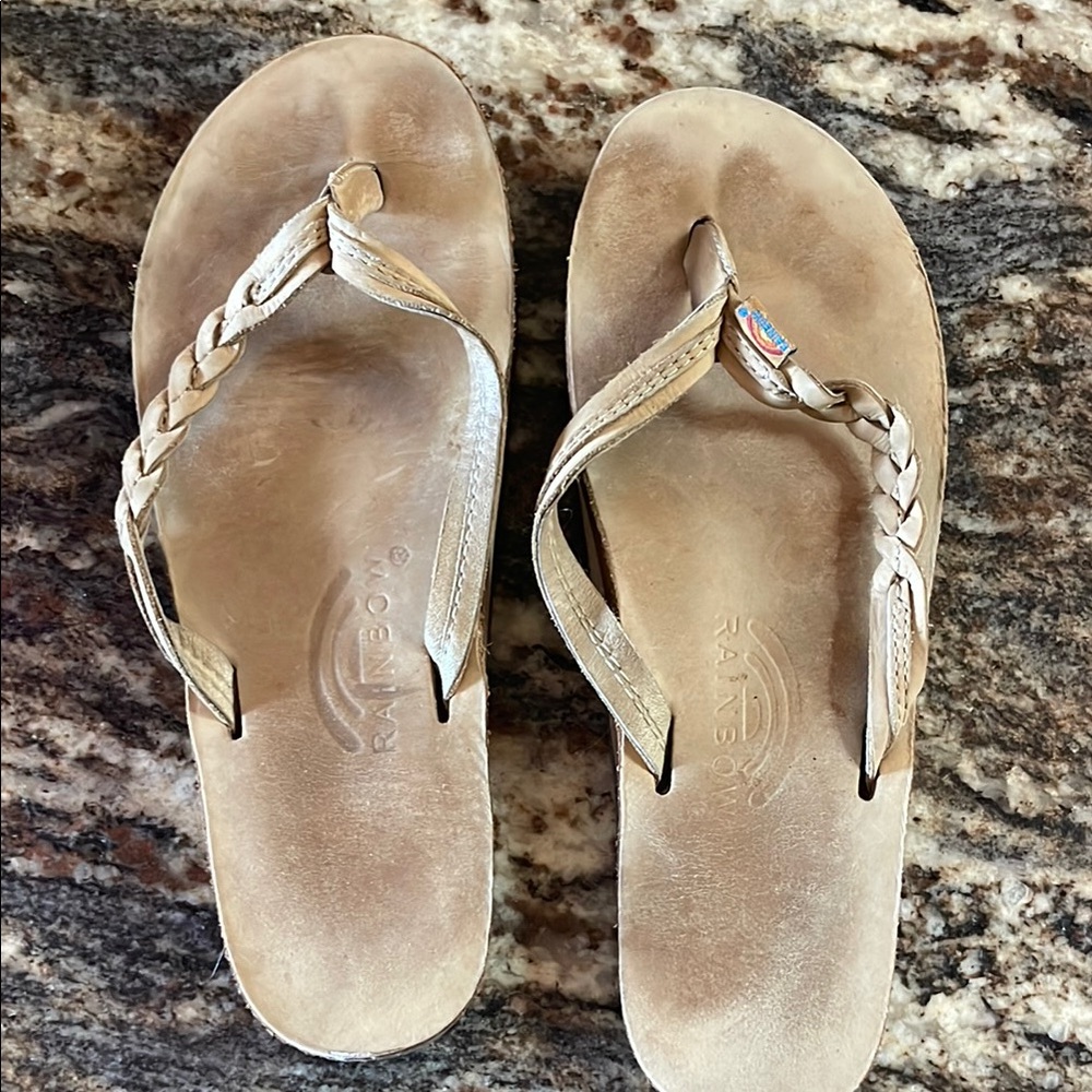 Rainbow Women's Tan Leather Sandals